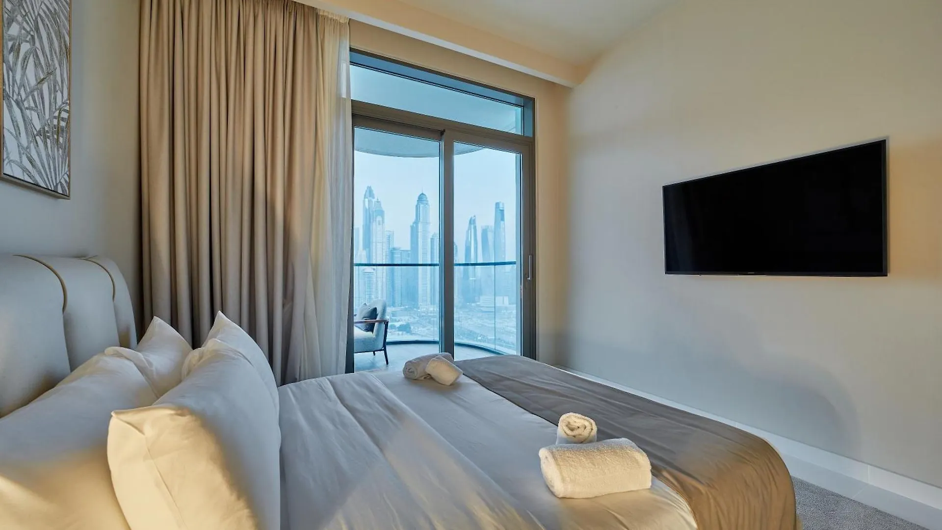 Lägenhet 2Br Beachfront Apt With Stunning Dubai Marina View
